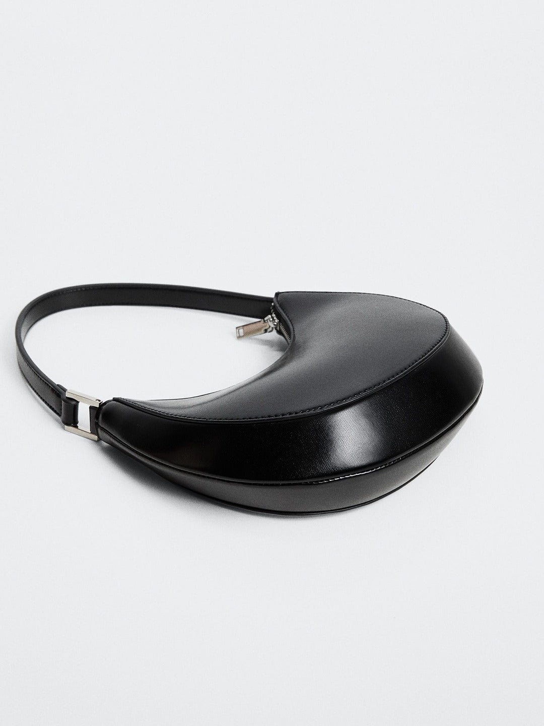 MANGO - Handbag - Half Moon Style Baguette Bag - Black - 0cd83fd3-b968-47b2-b38b-5f21a1ae56e31663562254203HandbagsMANGOWomenBootsMANGOWomenCasualShoesMANGOWomenFlatsM3