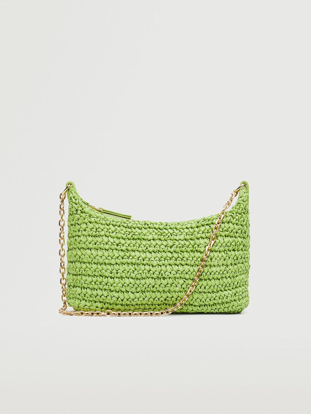 MANGO - Handbag - Basket Woven Shoulder Bag - Green - 21b9bc33-9953-48f6-b49f-93cd0010abd21665550299857MANGOWomenGreenSelfDesignStructuredShoulderBag2