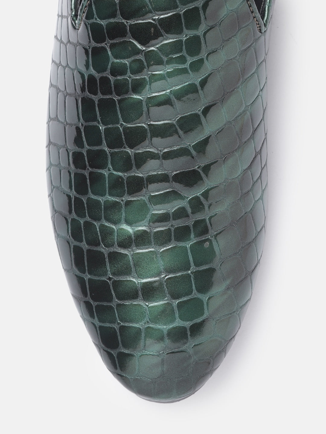 Mango - Shoes - Men PU Slip-Ons - Green - 2c24aa34-8750-4cbb-bf96-beac85b790b91640758344479-House-of-Pataudi-Men-Green-Textured-PU-Slip-Ons-575164075834-5