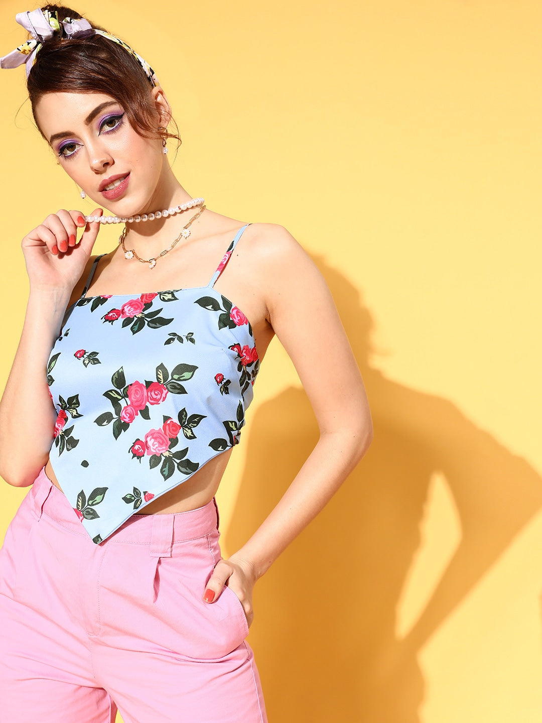 Berrylush - Scarf Top - Color/ Custom Image Swatches - Baby Blue - 469253a3-e57b-404c-b837-6fe7ea5ca1d51648445134504-SASSAFRAS-Women-Tops-9511648445134135-2_08a3d5a7-7f20-48ab-801b-4eb989a9eebb