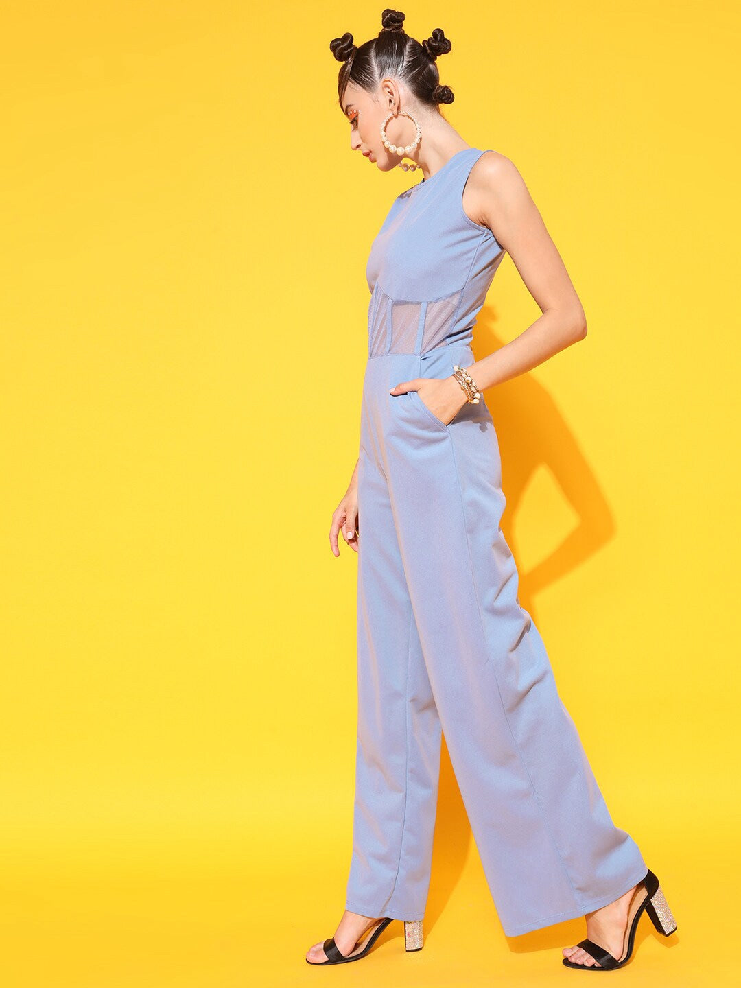 Berrylush - Jumpsuit - Round Neck Basic Corset Jumpsuit - Blue - 5427c025-d797-475c-b889-15f572b198051654257514181STREET9BlueBasicJumpsuit3