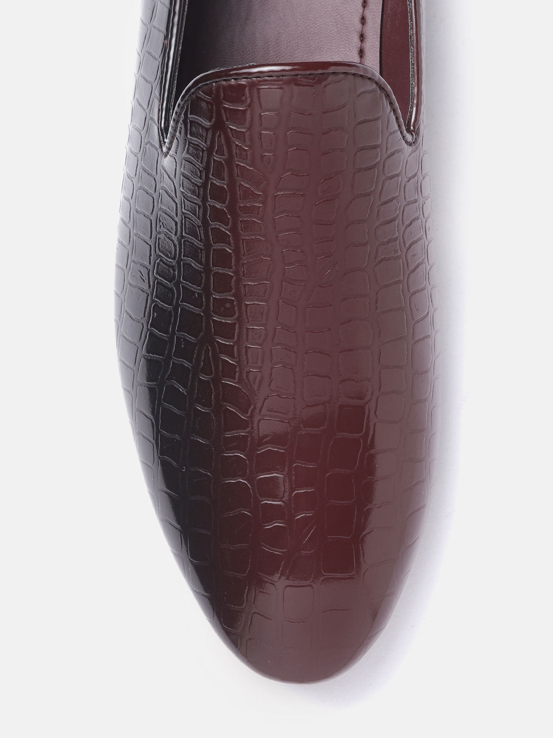 Mango - Shoes - Men PU Slip-Ons - Maroon - 5a70063d-3555-48fb-ad0b-1b195ec1f6811635483511298-House-of-Pataudi-Men-Casual-Shoes-4521635483511100-5