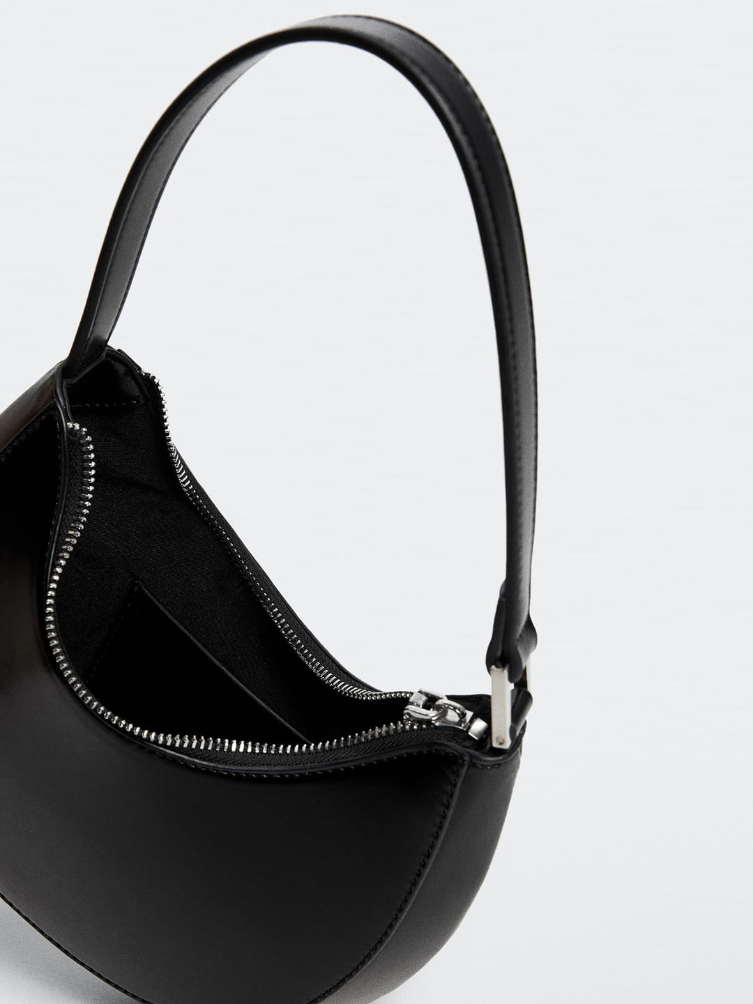 MANGO - Handbag - Half Moon Style Baguette Bag - Black - 644487e7-cd08-4fd8-a544-a747d15393131663562254214HandbagsMANGOWomenBootsMANGOWomenCasualShoesMANGOWomenFlatsM4