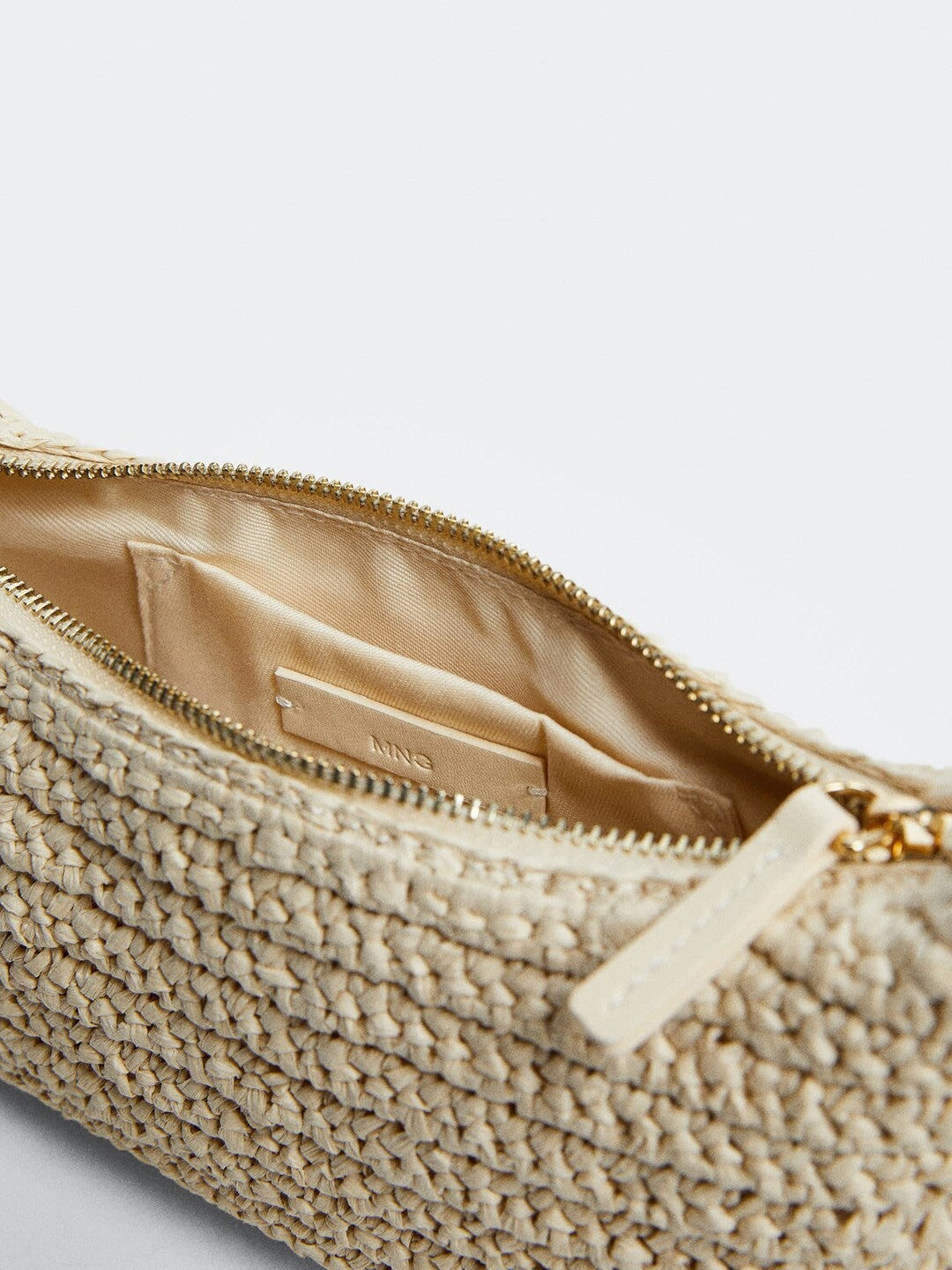 MANGO - Handbag - Basket Woven Shoulder Bag - Creme - 79cb905f-5e29-47bf-937c-7566442162031668427395109-MANGO-Beige-Basket-Woven-Design-Structured-Baguette-Shoulder-5