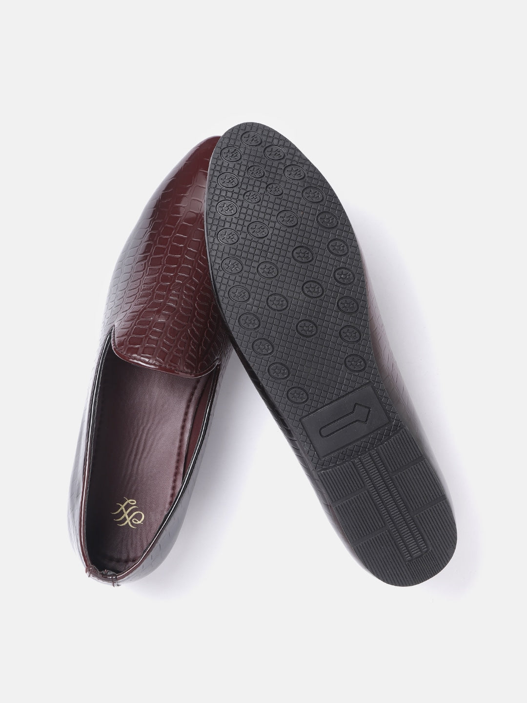 Mango - Shoes - Men PU Slip-Ons - Maroon - d998850b-2d29-4d20-92b7-30d8237599be1635483511313-House-of-Pataudi-Men-Casual-Shoes-4521635483511100-3