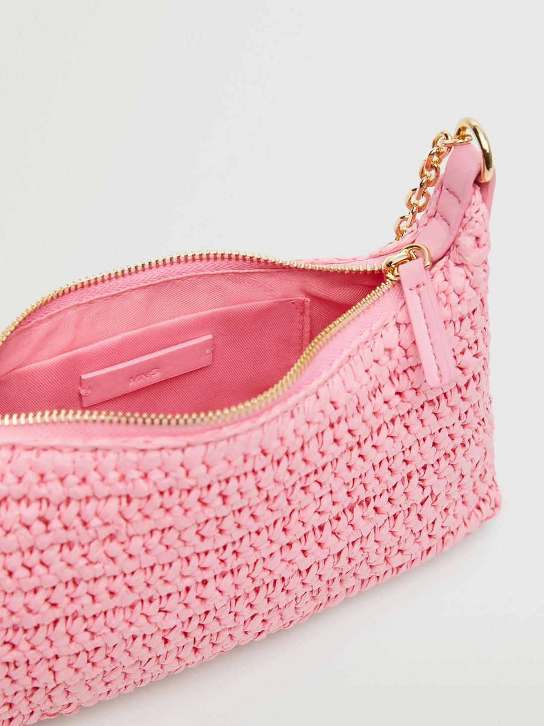 MANGO - Handbag - Basket Woven Shoulder Bag - Pink - e2274919-2465-4b32-b040-8986517bb9551653536881791MANGOWomenBlackSolidStilettosWalletsMANGOWomenHandbagsMANGOW3