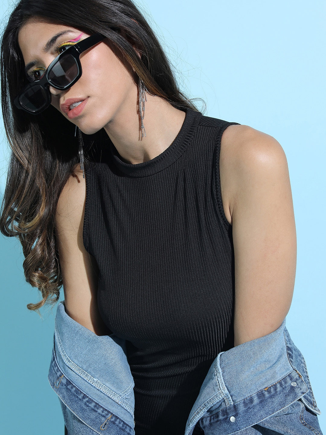 Tokyo Talkies - Dress - Swatches in a slider - Black - e6e12057-7b51-4d5a-9362-e390897e0b321644244629985-Tokyo-Talkies-Black-Bodycon-Dress-9861644244629154-4