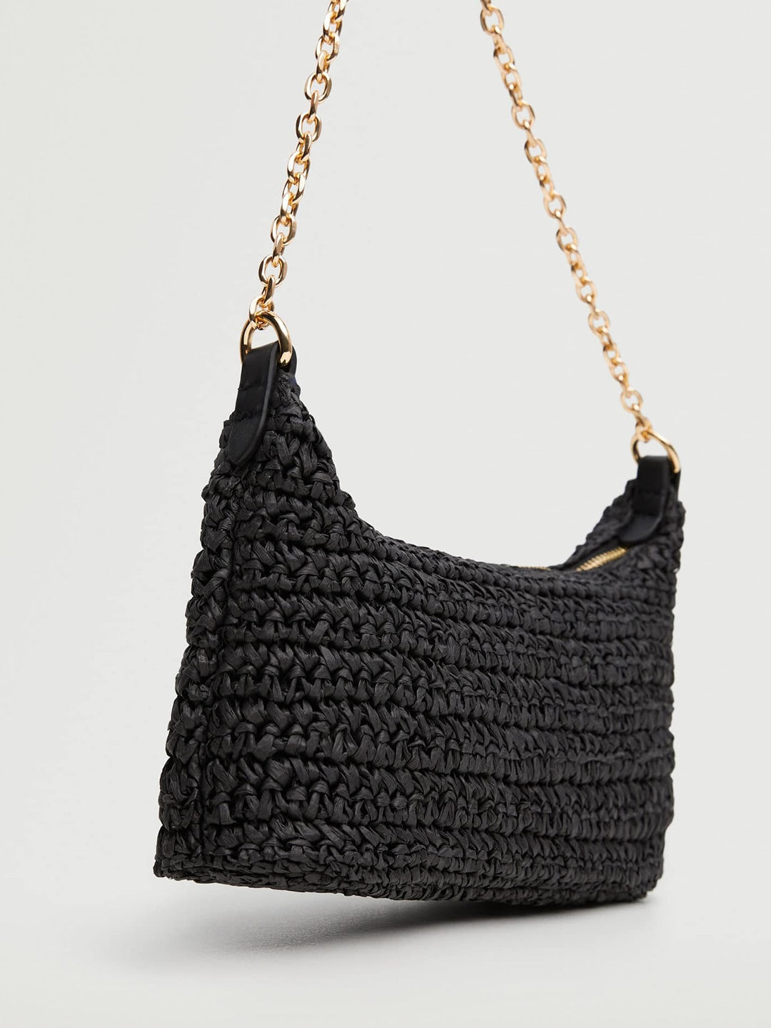 MANGO - Handbag - Basket Woven Shoulder Bag - Black - fd96a1d4-2066-43a7-aa98-3a12693ab3521653537025742MANGOWomenBlackSolidStilettosWalletsMANGOWomenHandbagsMANGOW2