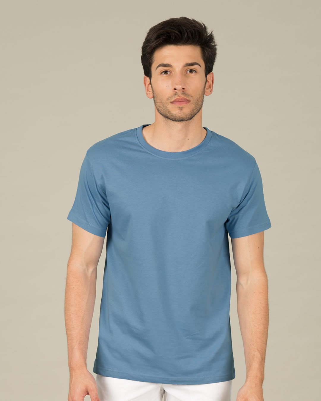StarApps - Tshirts - 100% Cotton Blank T-shirts - for him Island Blue - island-blue-half-sleeve-t-shirt-men-s-plain-t-shirts-209191-1560418315