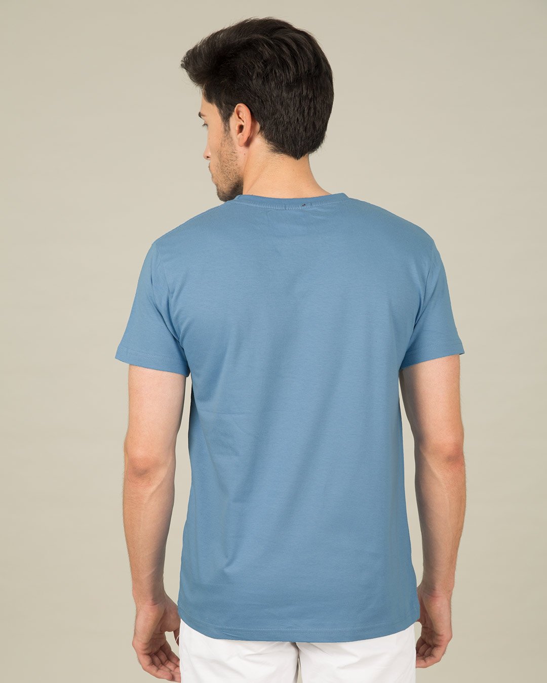 StarApps - Tshirts - 100% Cotton Blank T-shirts - for him Island Blue - island-blue-half-sleeve-t-shirt-men-s-plain-t-shirts-209191-1560418319