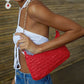 MANGO - Handbag - Basket Woven Shoulder Bag - Red - 072da2bd-589c-4d36-8336-85a553fa70f81668427429255-MANGO-Women-Rust-Red-Structured-Raffia-Shoulder-Bag-54116684-1