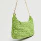MANGO - Handbag - Basket Woven Shoulder Bag - Green - 3823fba0-0069-4c6a-98d4-ab55bf4b38381665550299869MANGOWomenGreenSelfDesignStructuredShoulderBag3