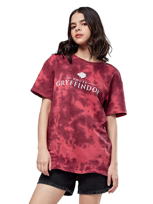 The Souled Store - Tshirts - Harry Potter: House Gryffindor (Tie Dye) - W - - 61JCPlU2XCL._UL1440