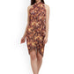 Brown Abstract Printed Sarong