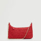 MANGO - Handbag - Basket Woven Shoulder Bag - Red - 924df29e-3414-49b7-adc8-c5e6b4dfedc31668427429242-MANGO-Women-Rust-Red-Structured-Raffia-Shoulder-Bag-54116684-2