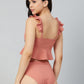 Athena - Swimwear - Pink Solid 2-Piece Swimwear - - f2855cc5-b0cf-4e99-9234-b0cc74af08731616687489455-4