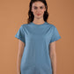 StarApps - Tshirts - 100% Cotton Blank T-shirts - for her Island Blue - island-blue-boyfriend-t-shirt-women-s-plain-boyfriend-t-shirts-209193-1548942557