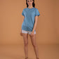 StarApps - Tshirts - 100% Cotton Blank T-shirts - for her Island Blue - island-blue-boyfriend-t-shirt-women-s-plain-boyfriend-t-shirts-209193-1548942565