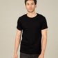 StarApps - Tshirts - 100% Cotton Blank T-shirts - for him Jet Black - jet-black-half-sleeve-t-shirt-men-s-plain-t-shirts-106-1560838106