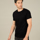 StarApps - Tshirts - 100% Cotton Blank T-shirts - for him Jet Black - jet-black-half-sleeve-t-shirt-men-s-plain-t-shirts-106-1560838109