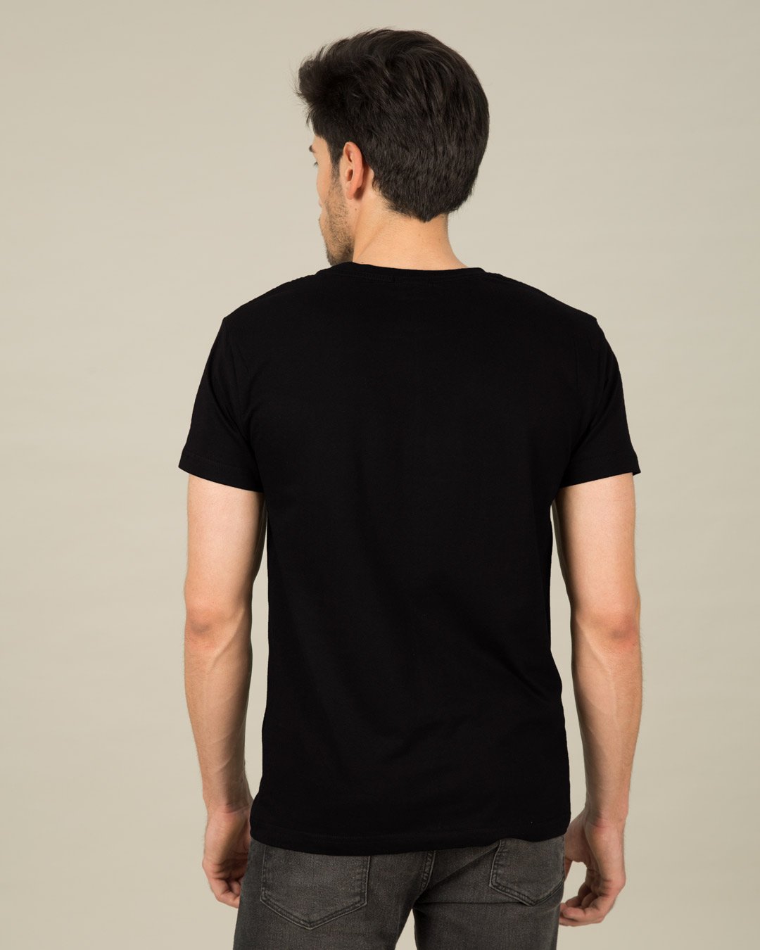 StarApps - Tshirts - 100% Cotton Blank T-shirts - for him Jet Black - jet-black-half-sleeve-t-shirt-men-s-plain-t-shirts-106-1560838110